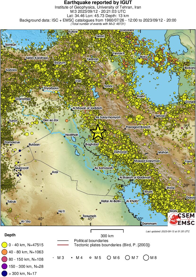 wide historical seismicity