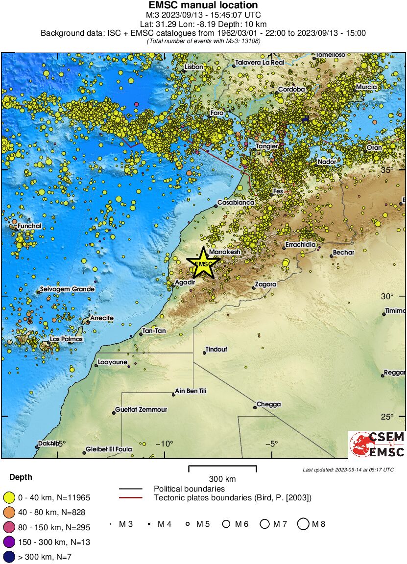 wide historical seismicity