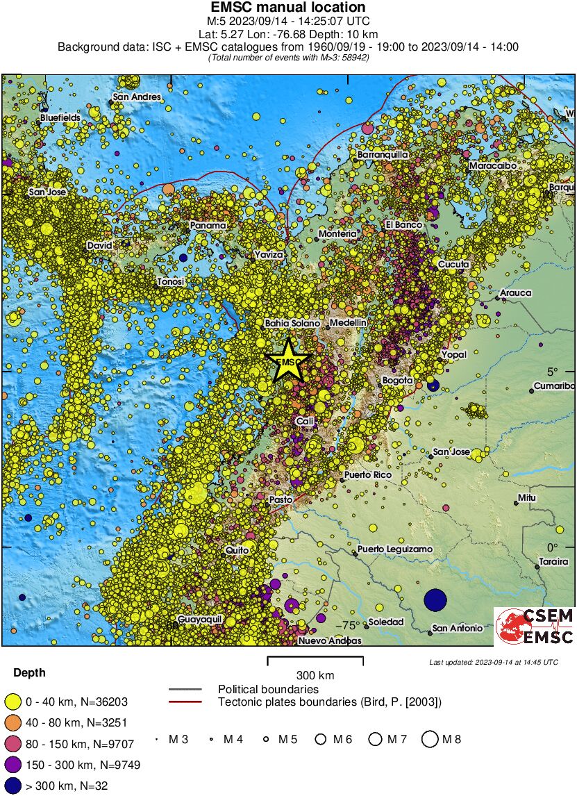 wide historical seismicity