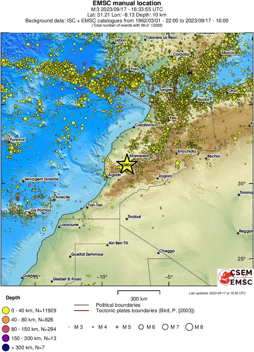 wide historical seismicity
