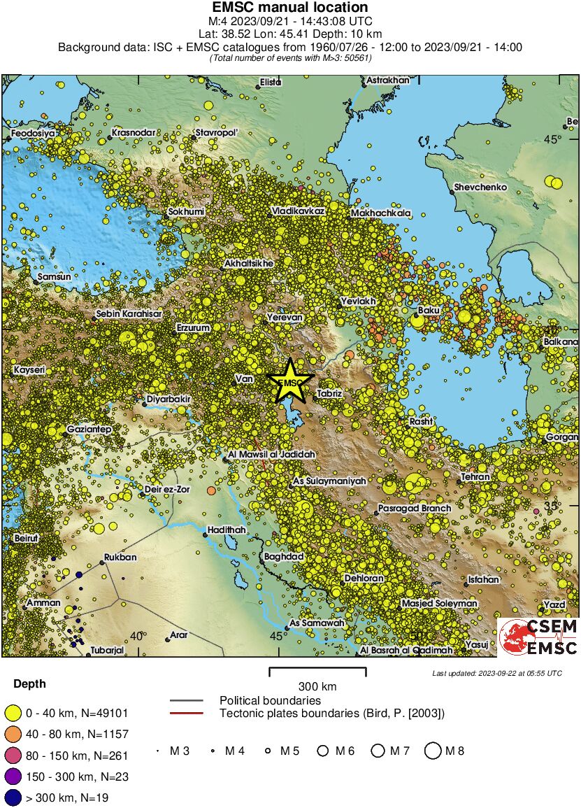 wide historical seismicity