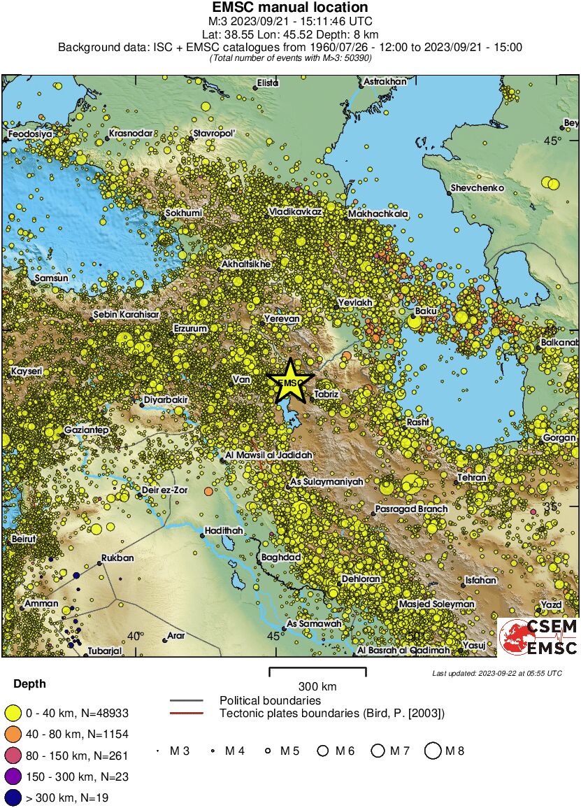 wide historical seismicity