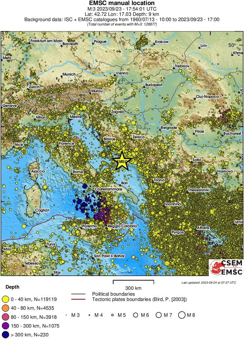 wide historical seismicity