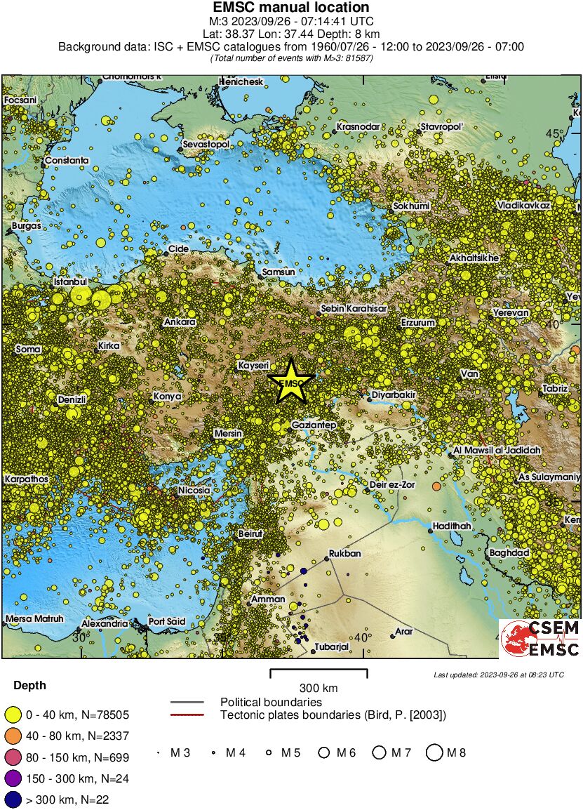 wide historical seismicity