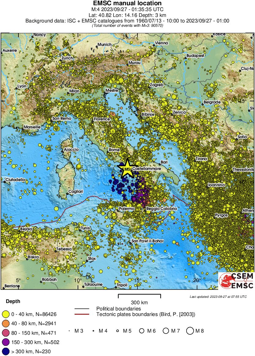 wide historical seismicity