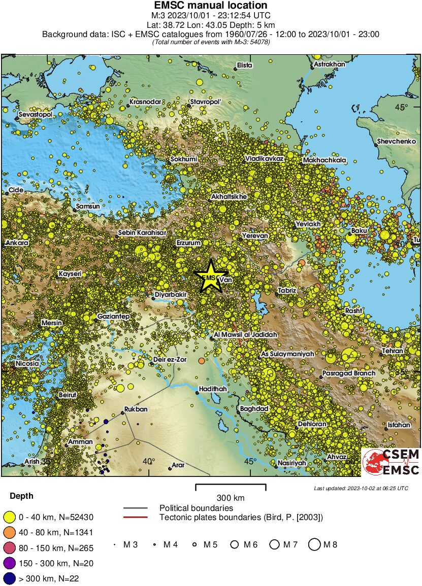 wide historical seismicity