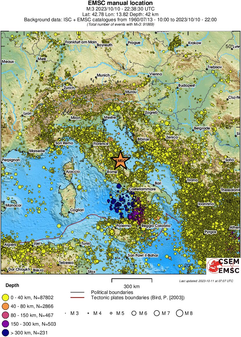 wide historical seismicity