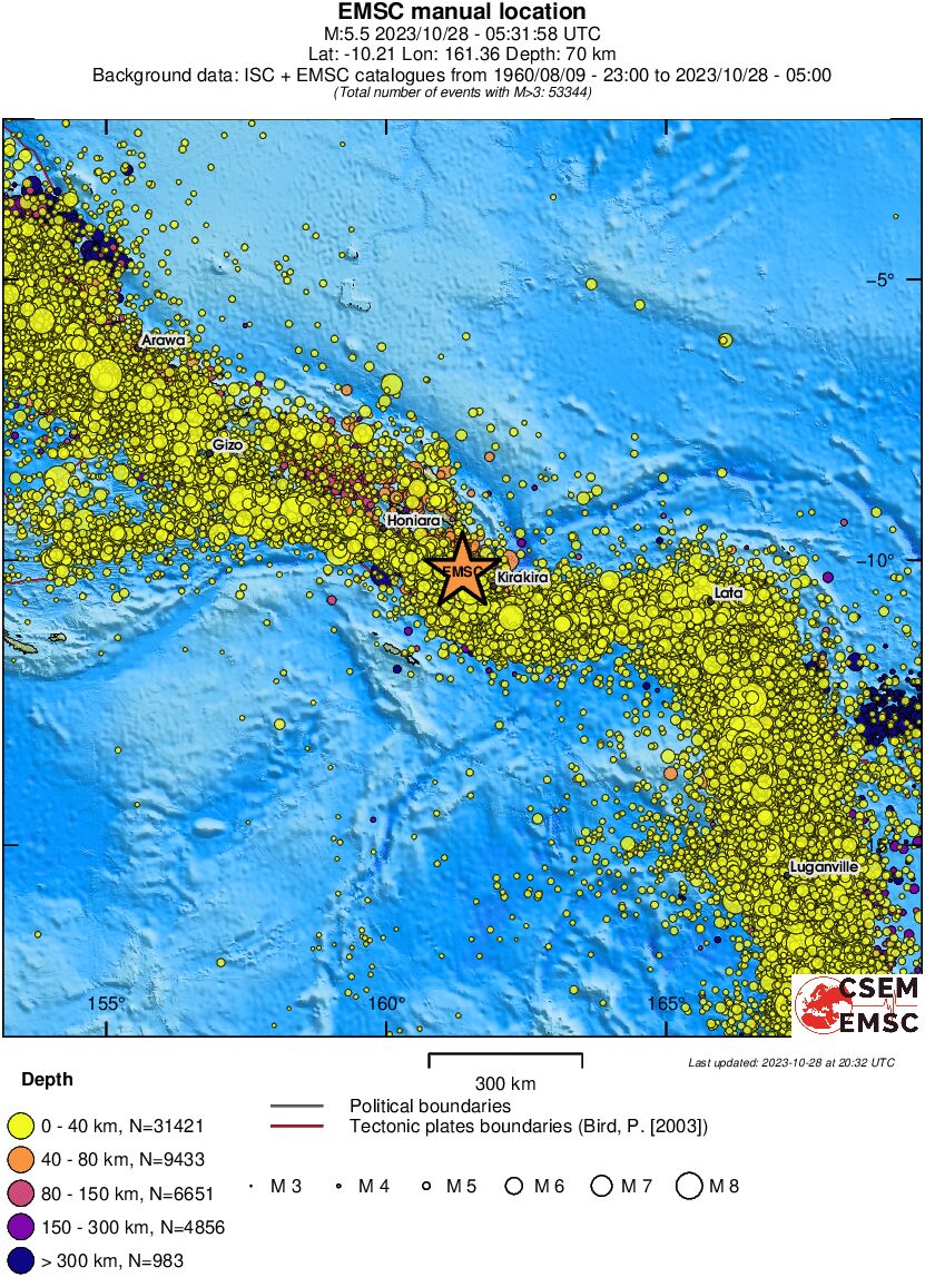 wide historical seismicity