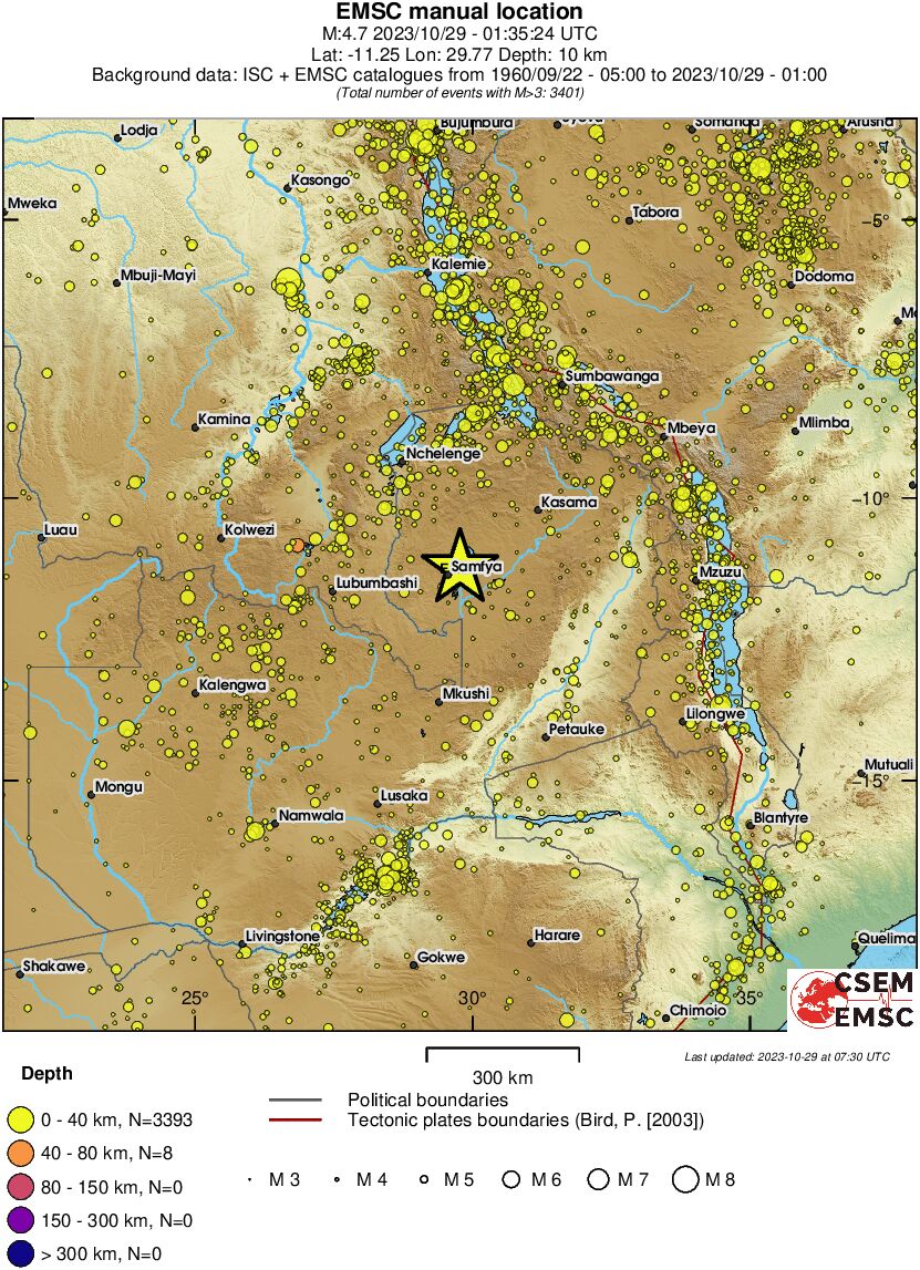 wide historical seismicity