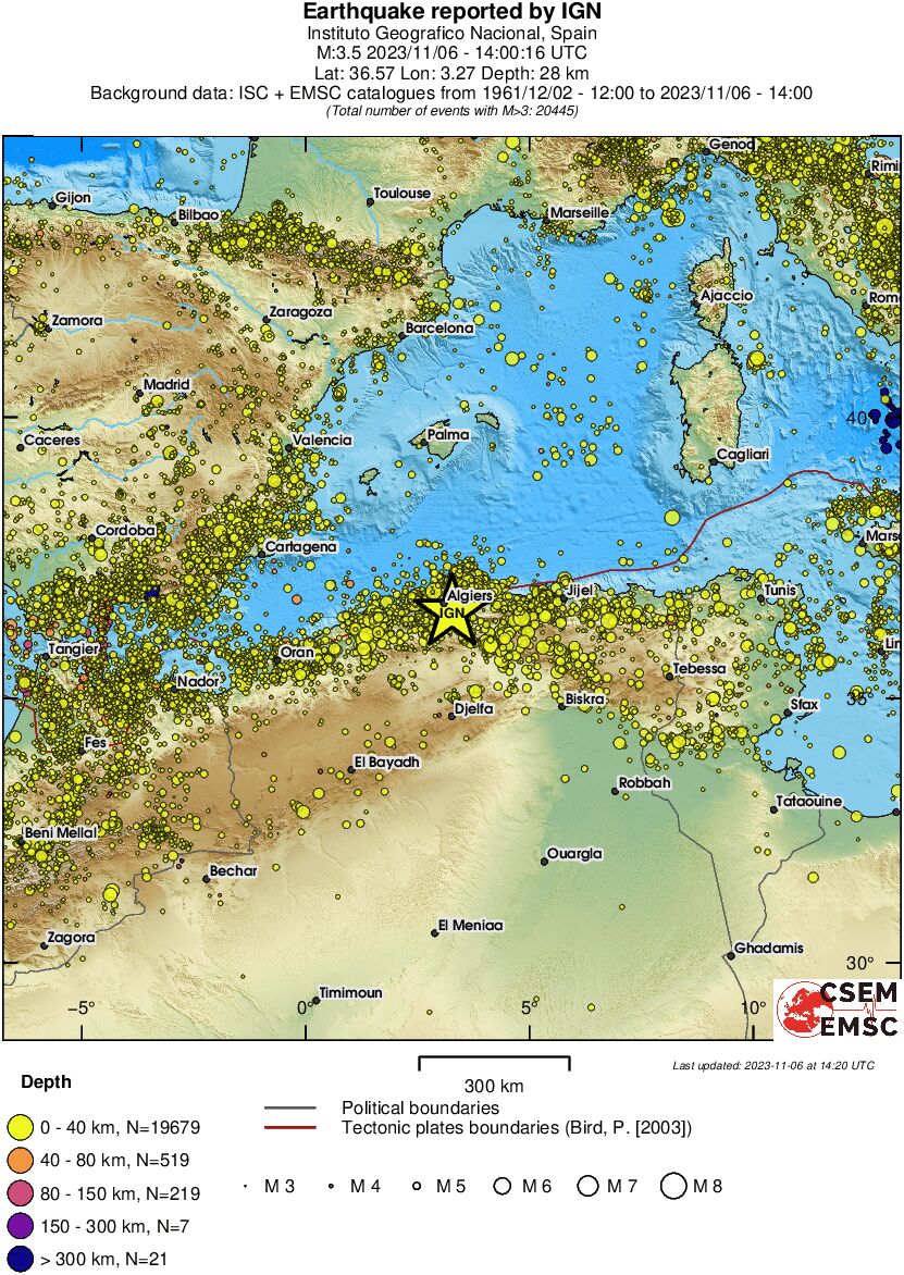 wide historical seismicity
