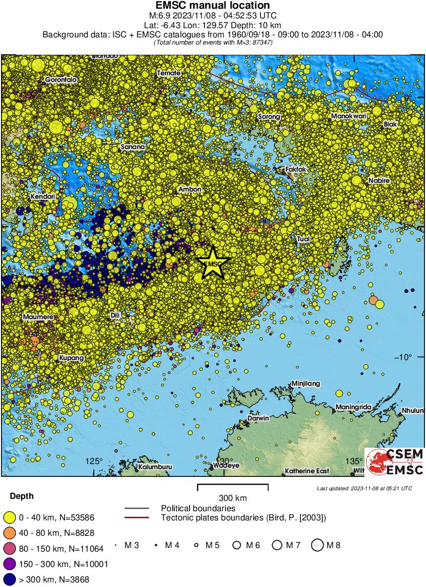 wide historical seismicity