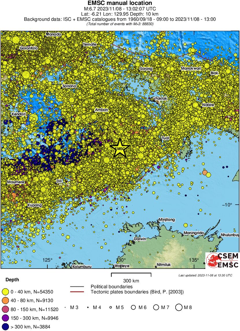 wide historical seismicity