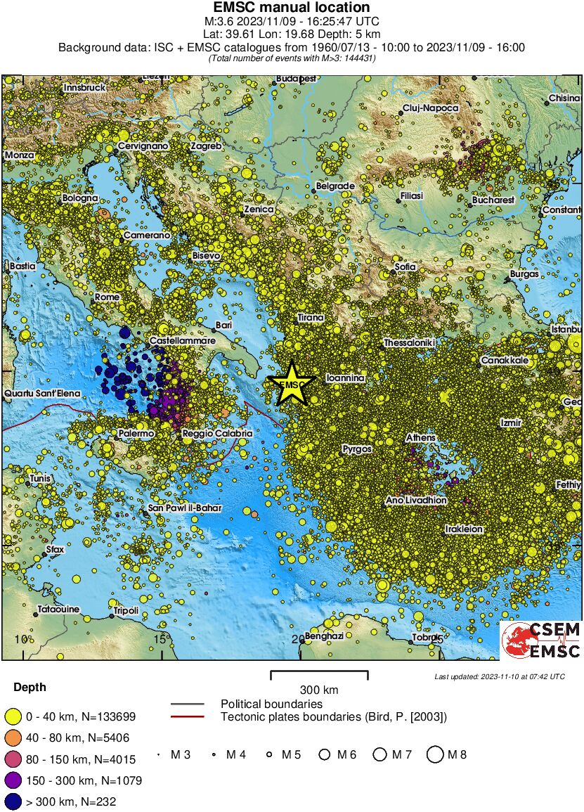 wide historical seismicity