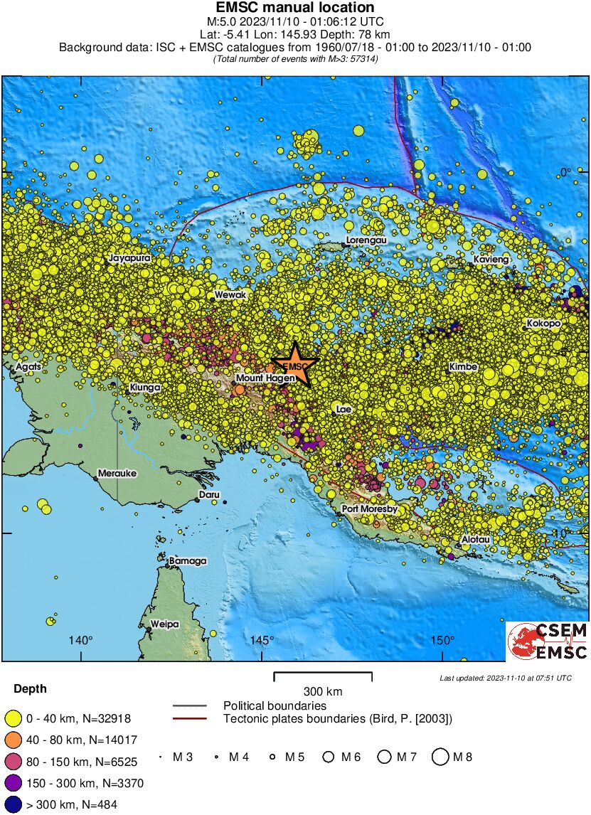 wide historical seismicity