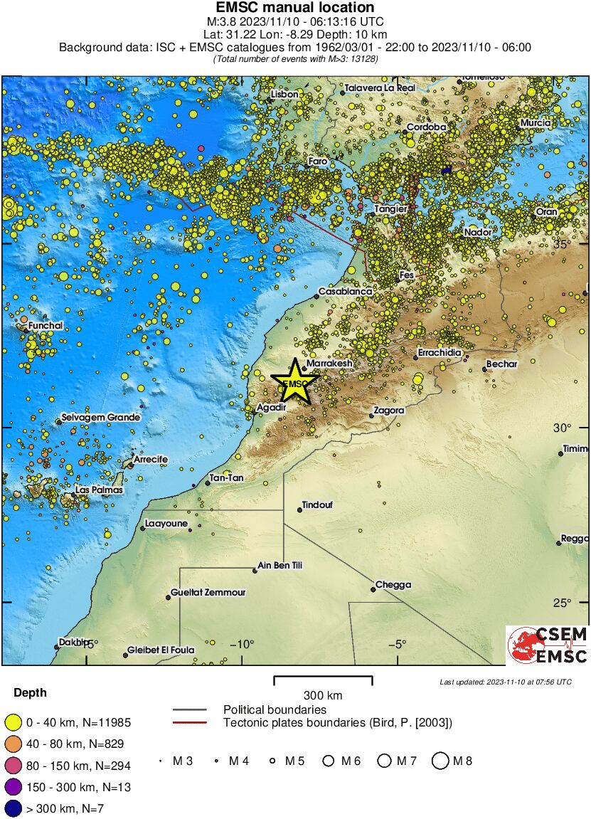 wide historical seismicity
