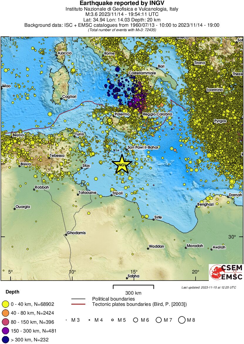 wide historical seismicity