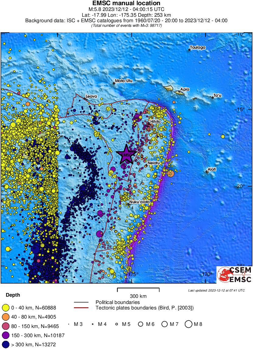 wide historical seismicity