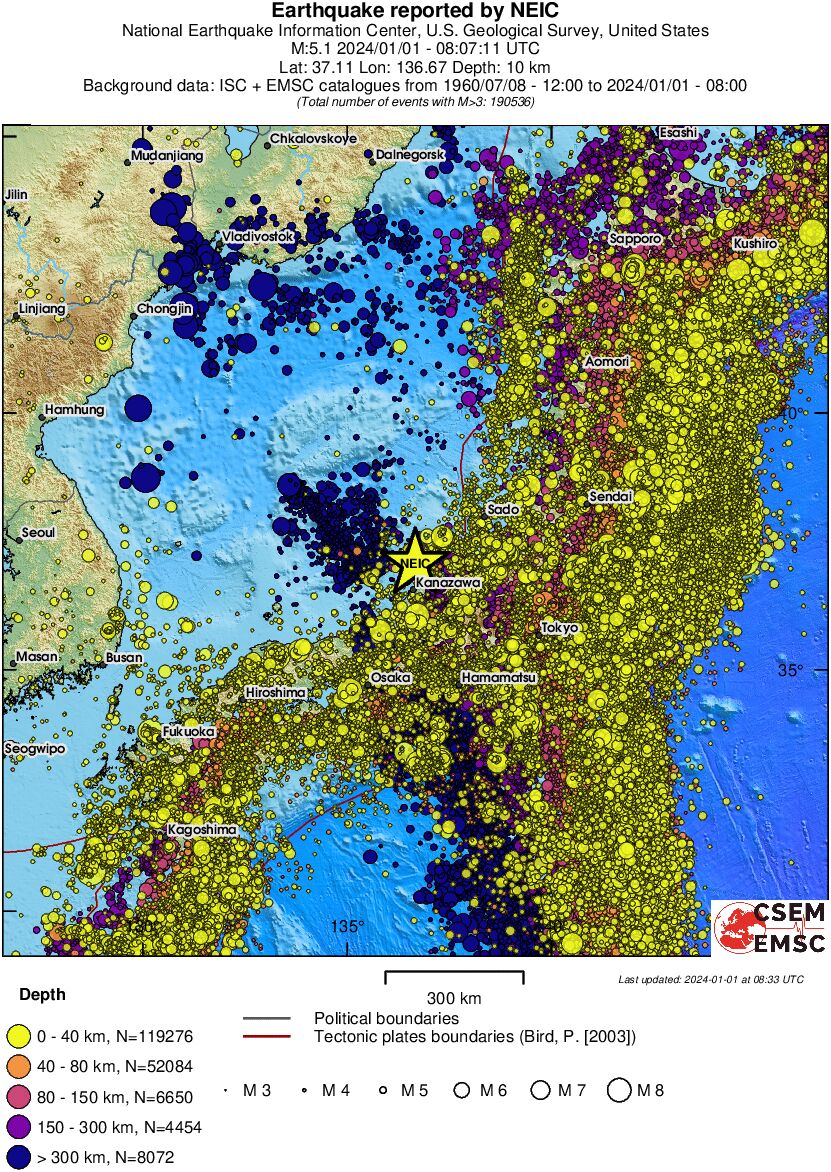wide historical seismicity