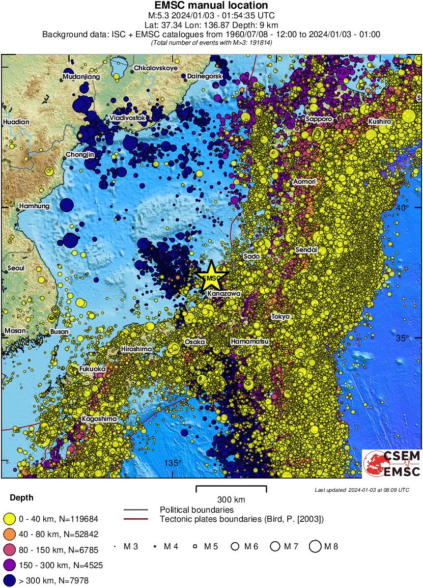 wide historical seismicity