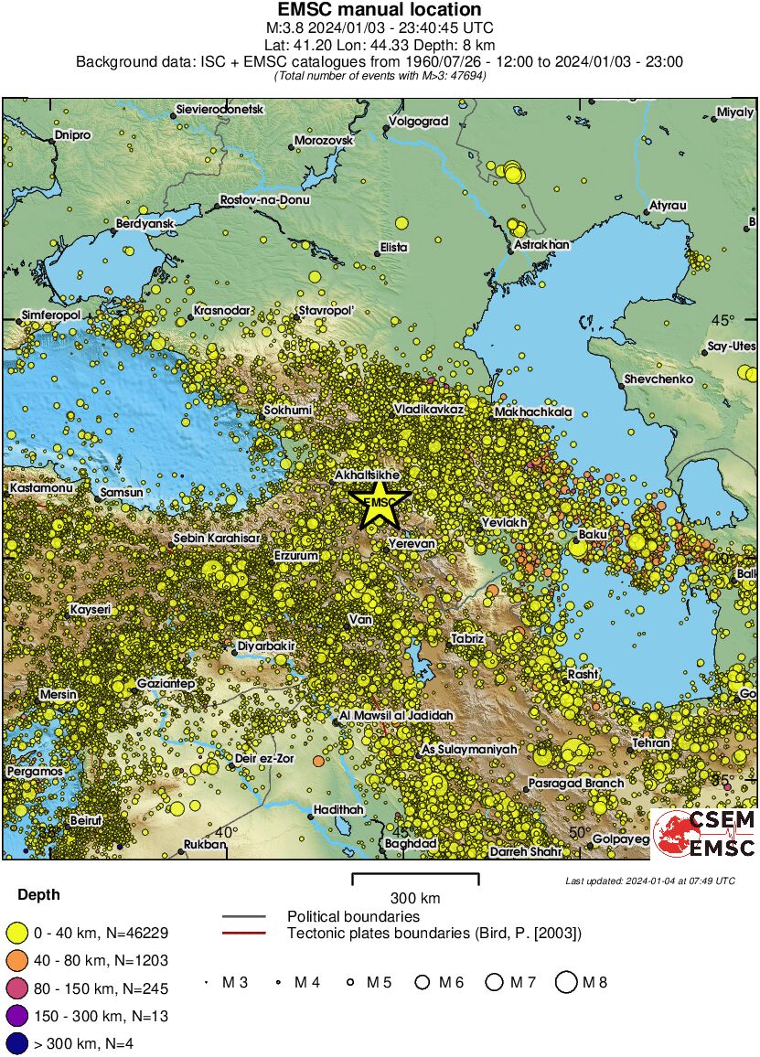 wide historical seismicity