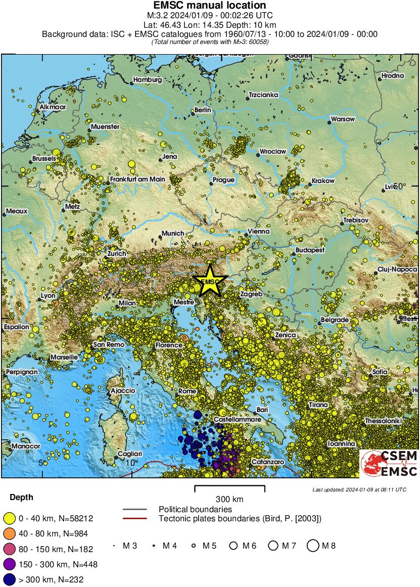 wide historical seismicity