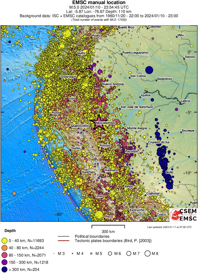 wide historical seismicity