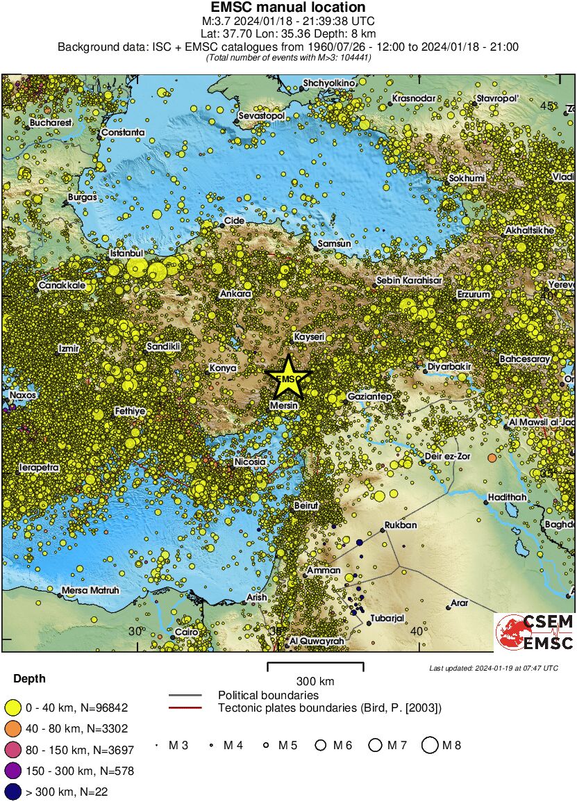 wide historical seismicity