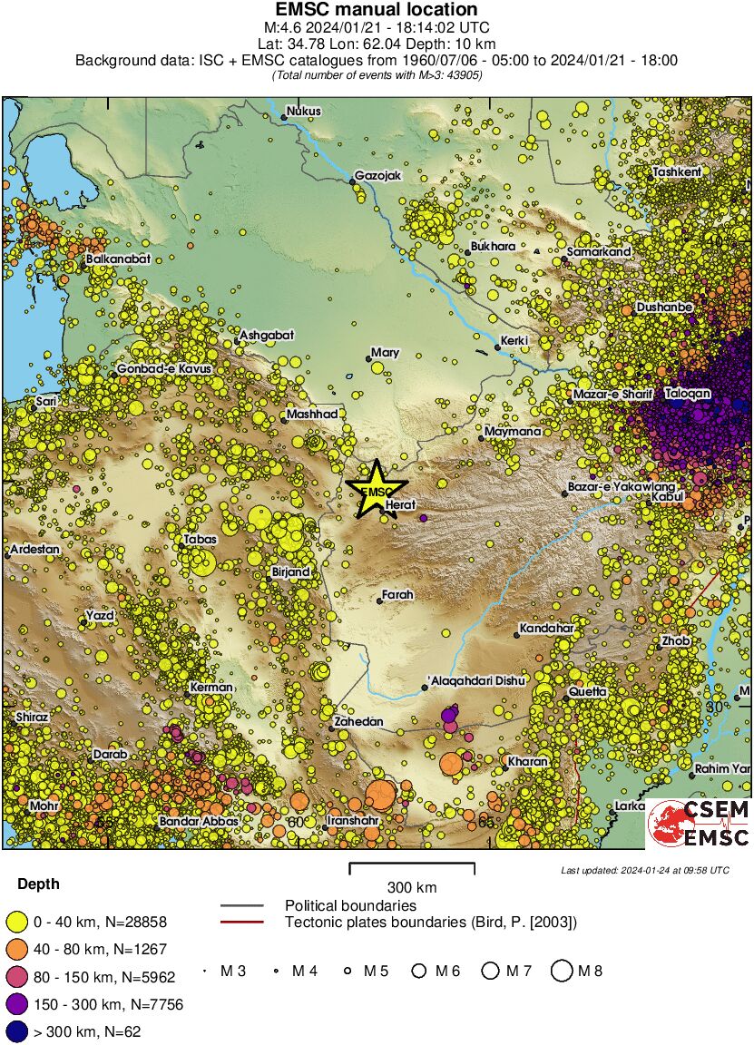 wide historical seismicity
