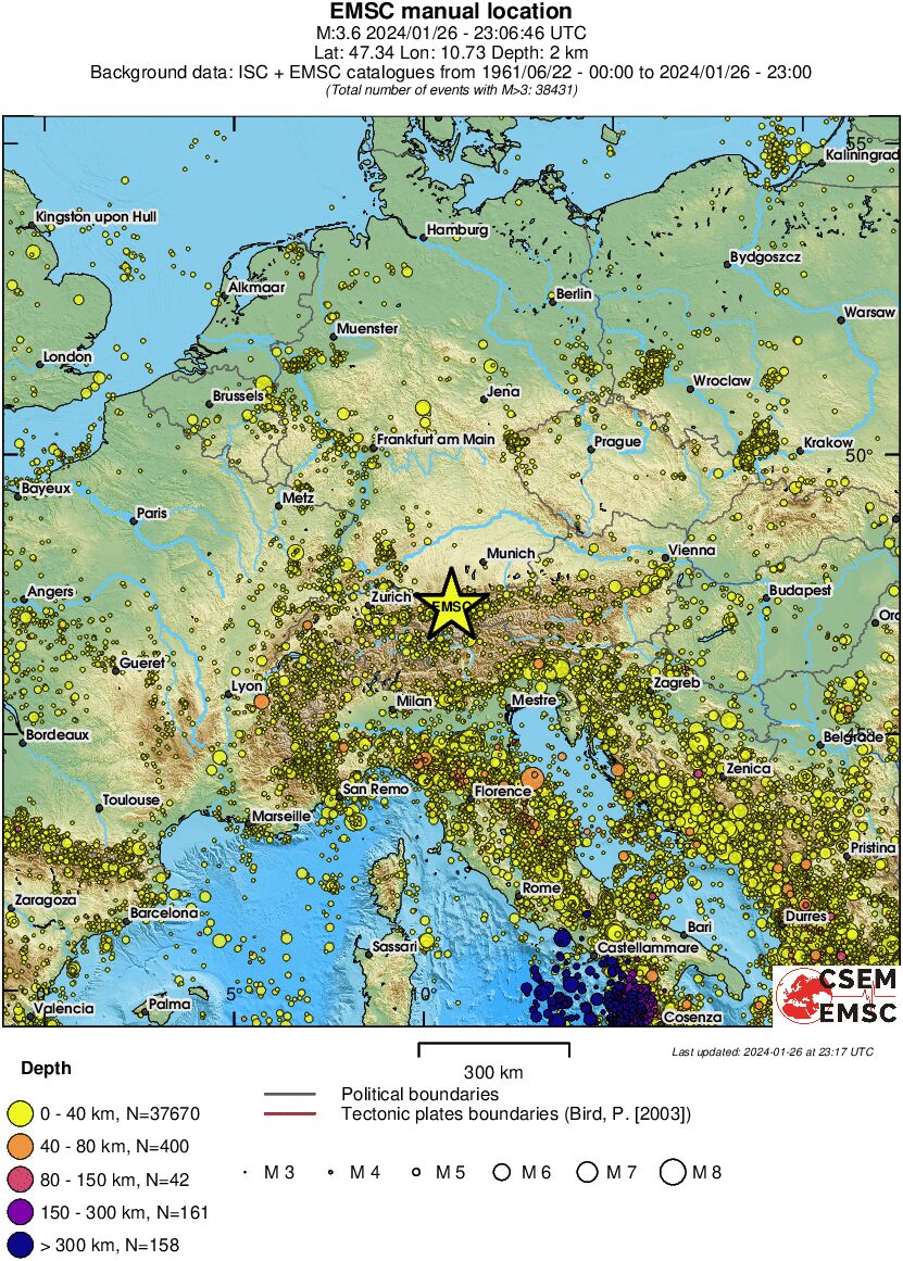 wide historical seismicity