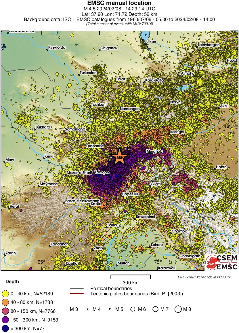 wide historical seismicity