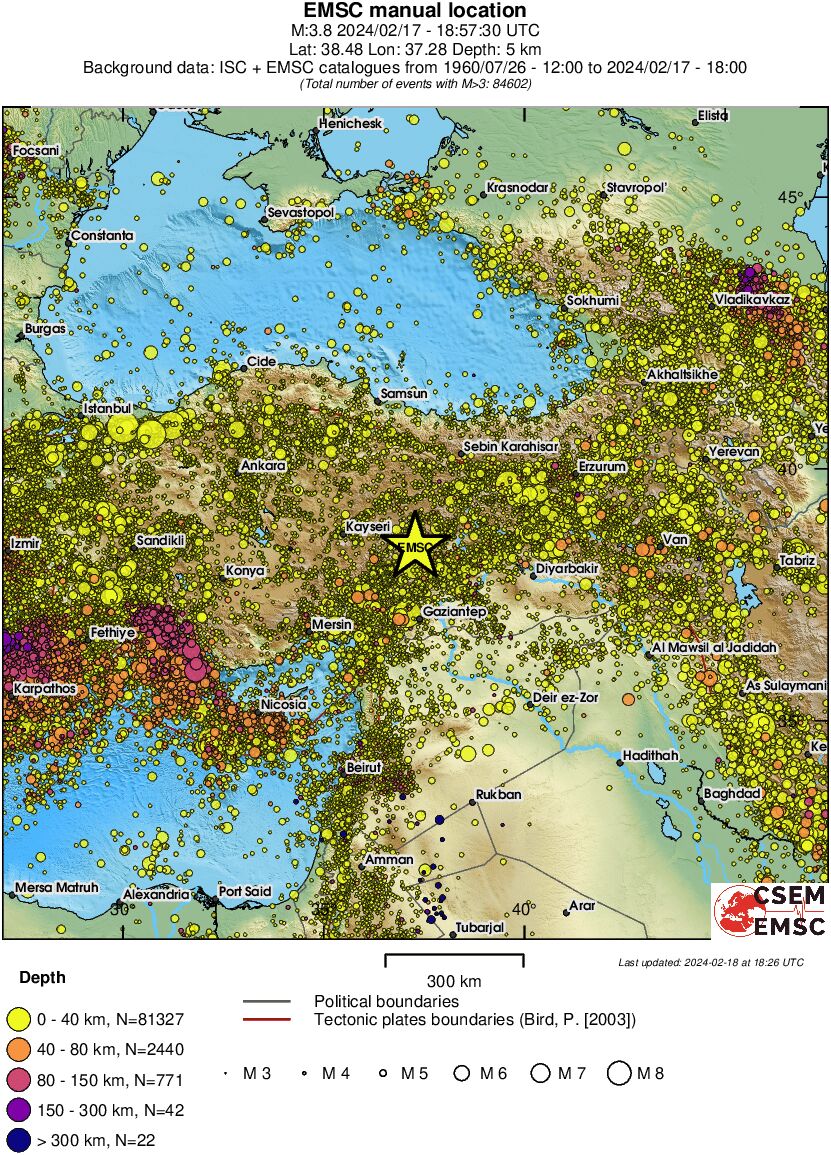 wide historical seismicity