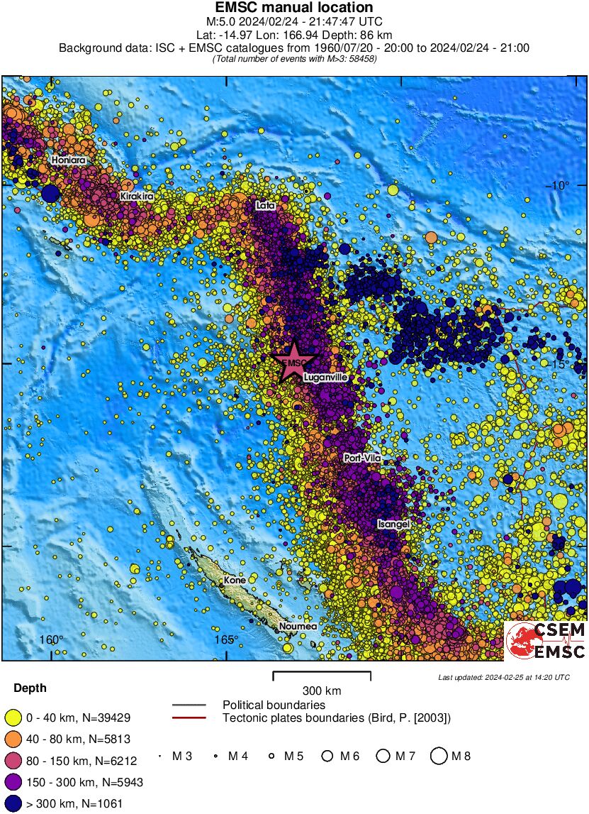wide historical seismicity