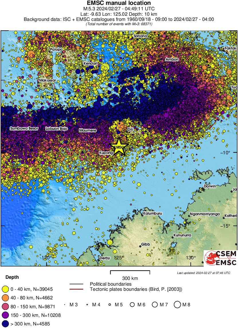 wide historical seismicity
