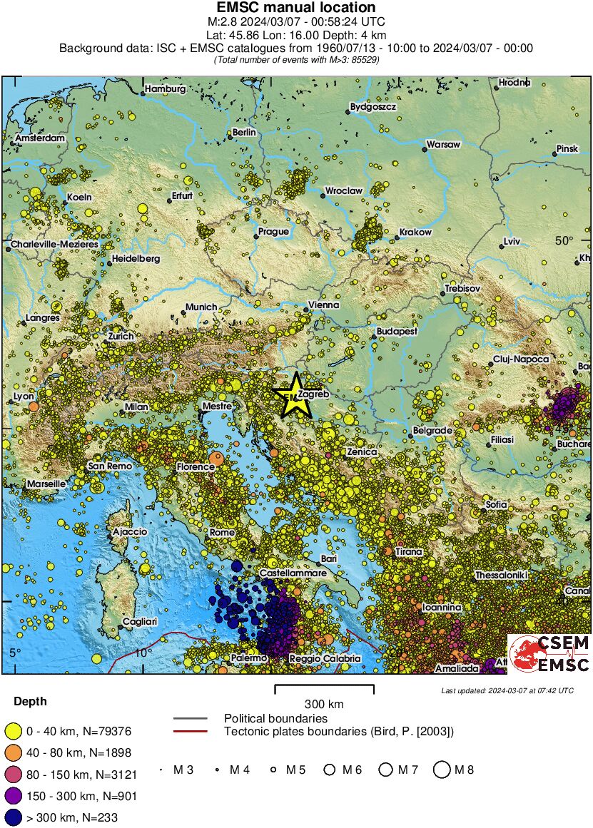 wide historical seismicity