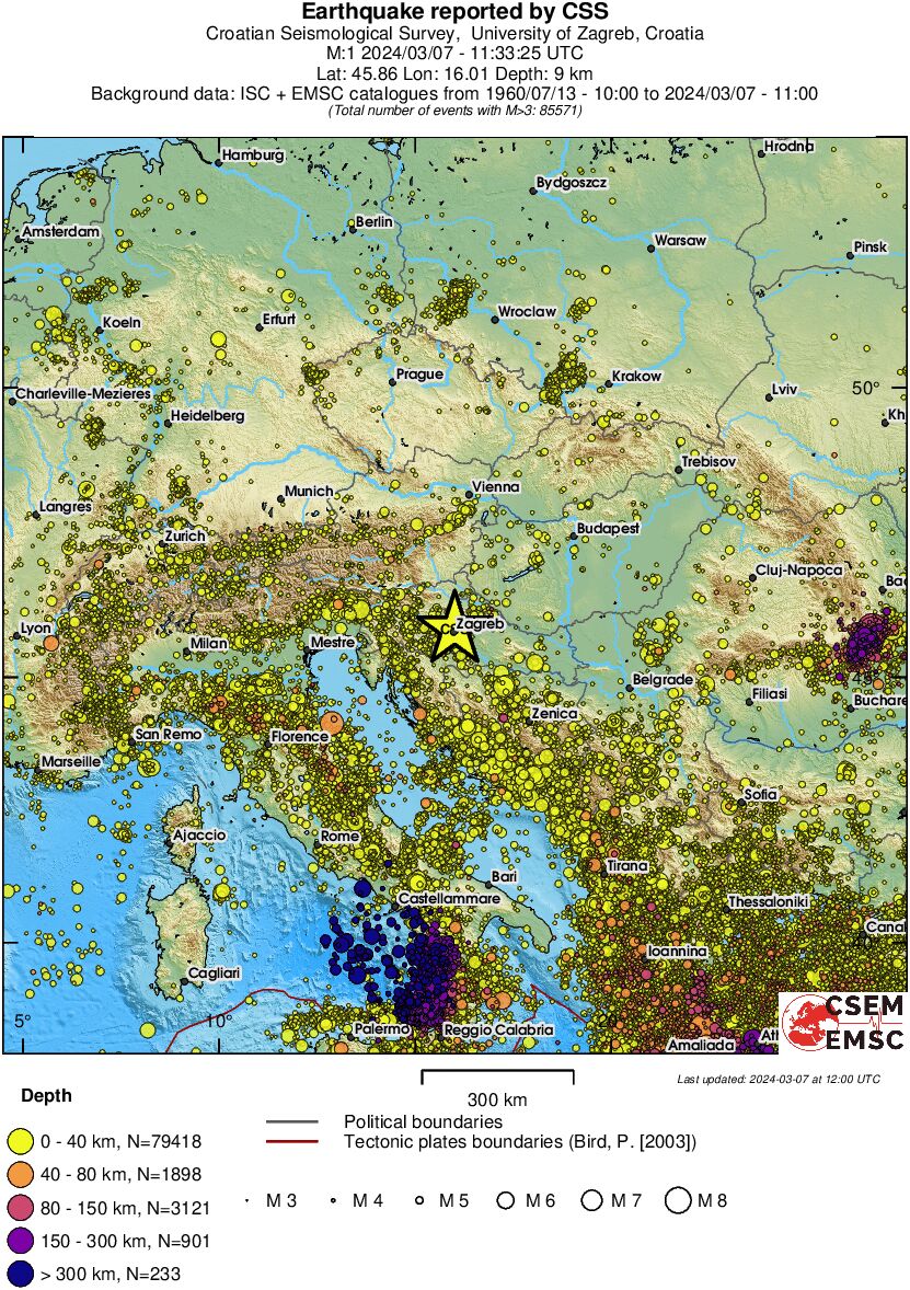 wide historical seismicity