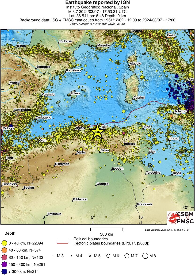 wide historical seismicity