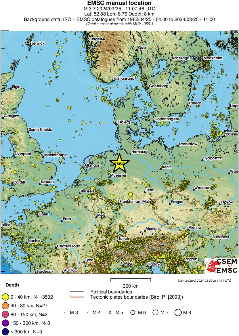 wide historical seismicity