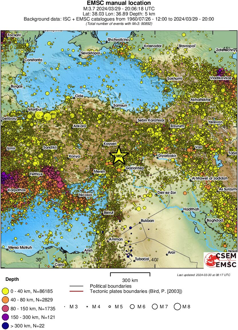 wide historical seismicity