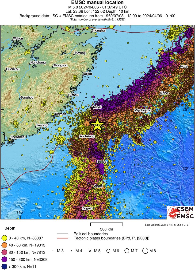 wide historical seismicity