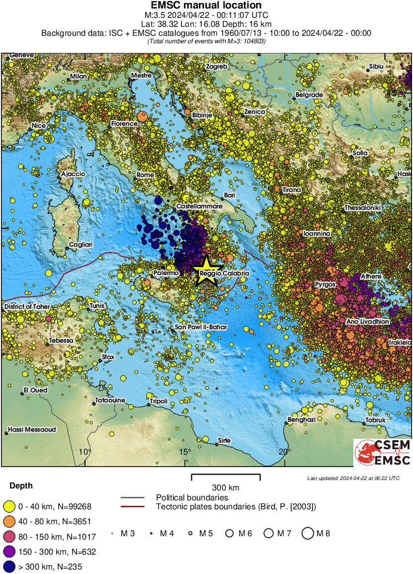 wide historical seismicity