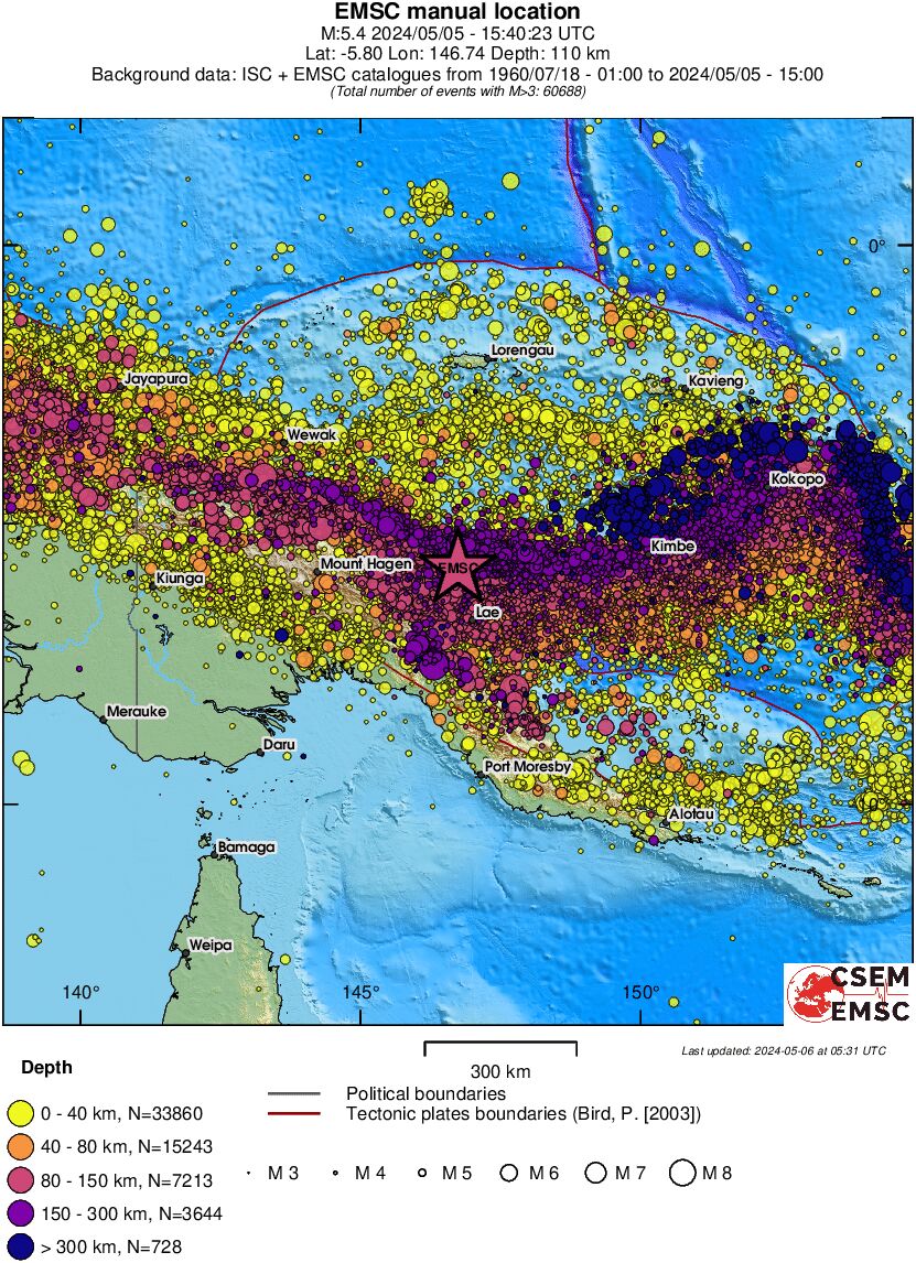 wide historical seismicity
