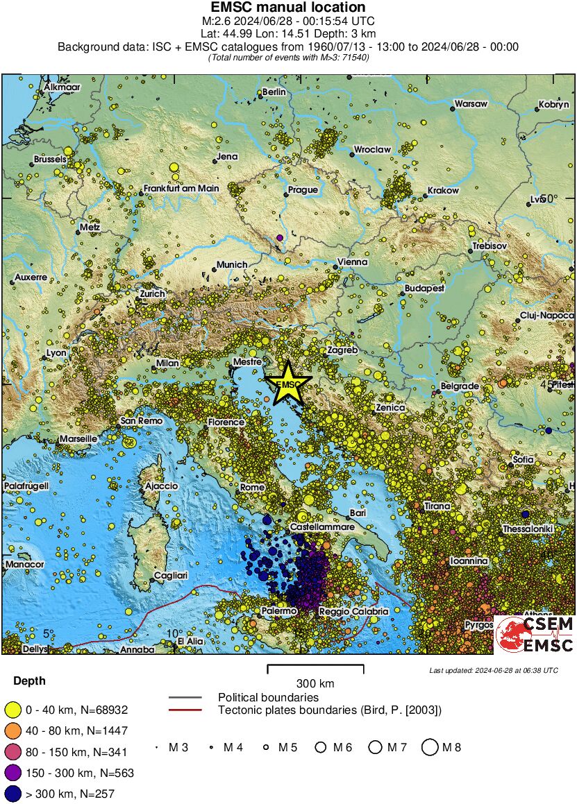 wide historical seismicity