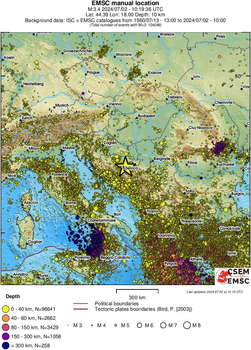 wide historical seismicity