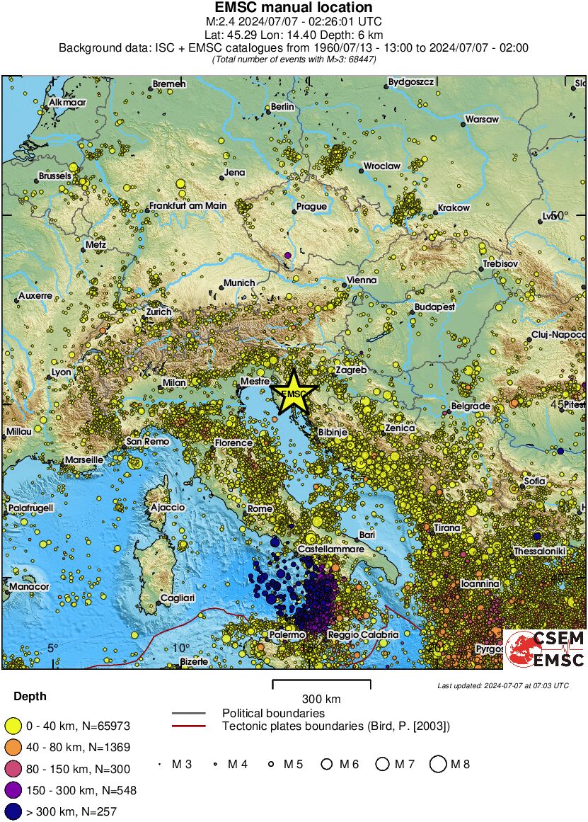 wide historical seismicity