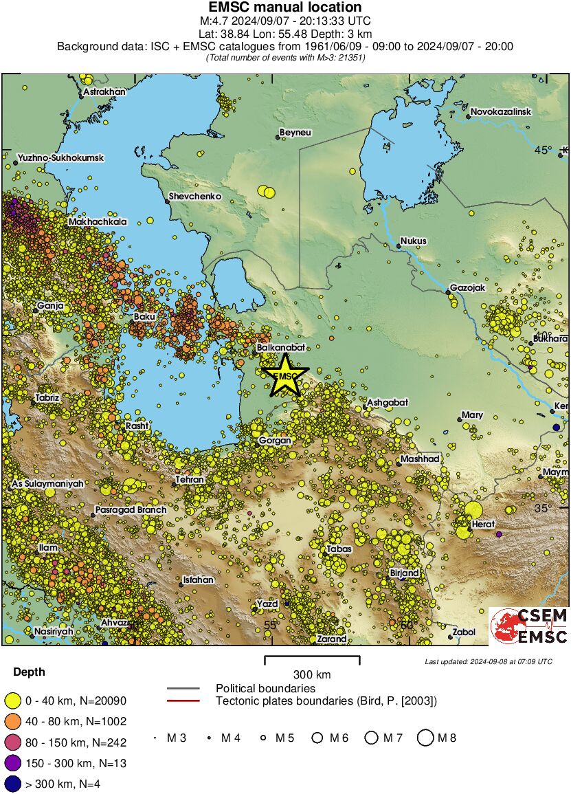 wide historical seismicity