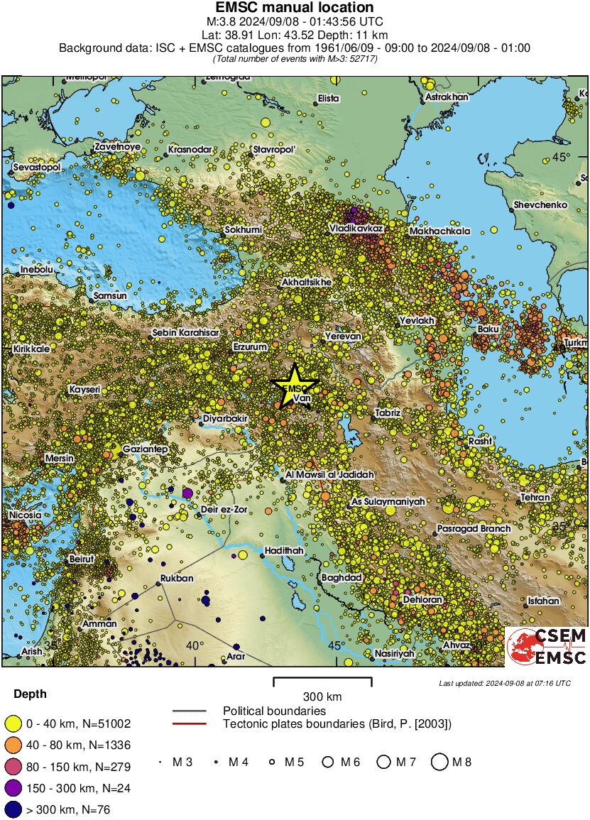 wide historical seismicity