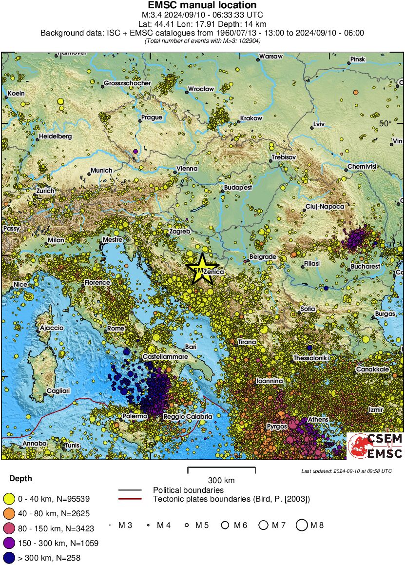 wide historical seismicity