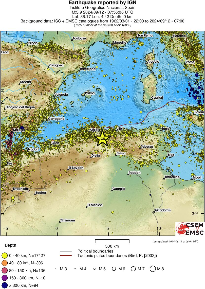 wide historical seismicity
