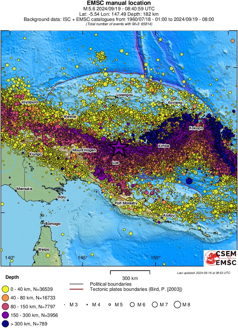 wide historical seismicity