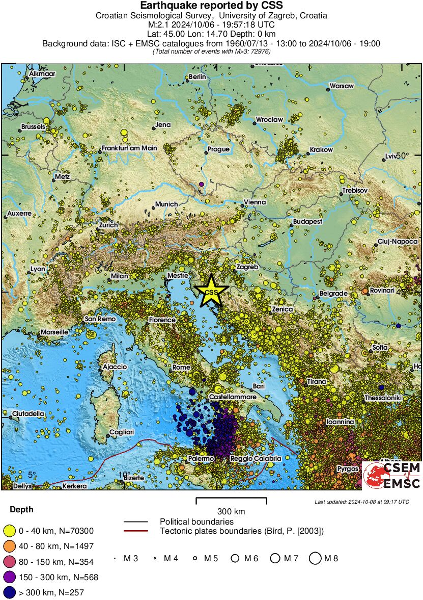 wide historical seismicity